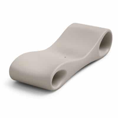 Chaise longue taupe