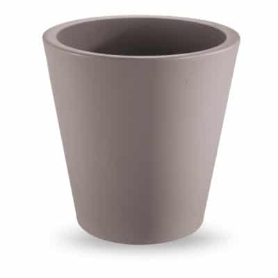 Cache pot rond taupe